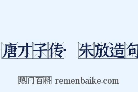 唐才子传·朱放造句是什么意思的图片